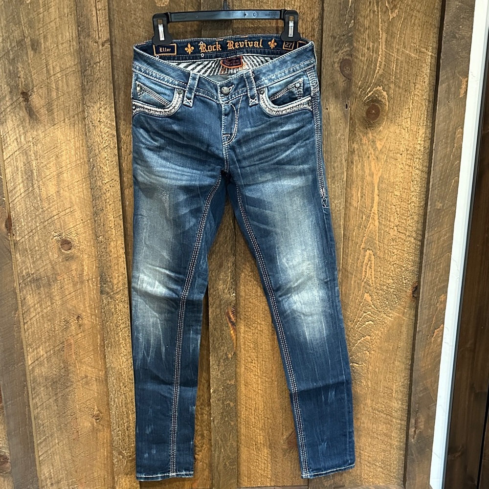 Rock Revival Faded Indigo Slim Jeans